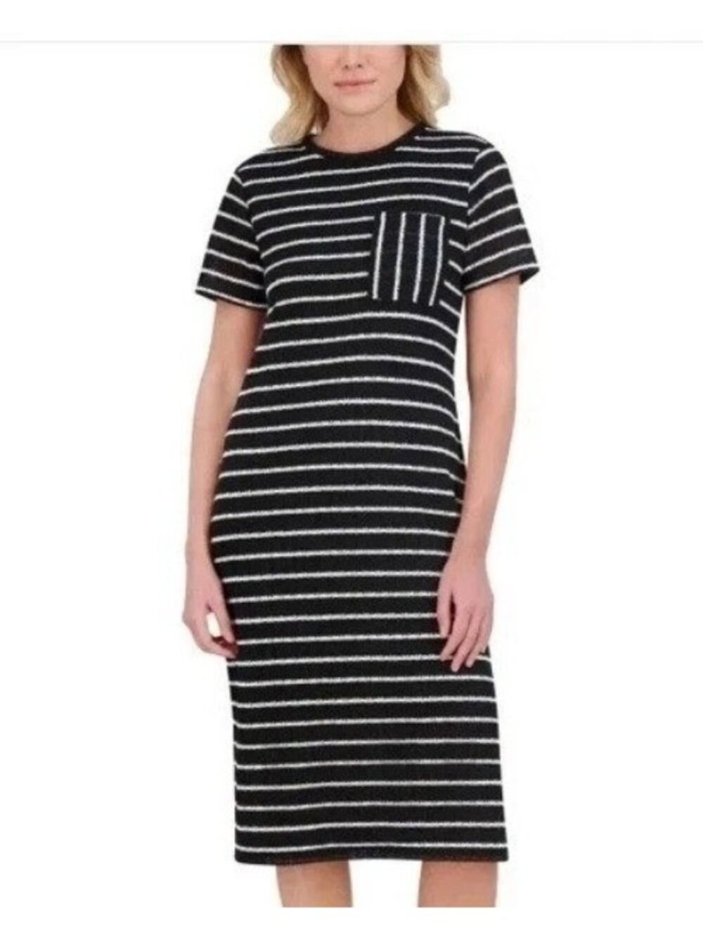 NWT Marc New York Striped Midi Slip Shirt Dress Women's S Short Sleeve